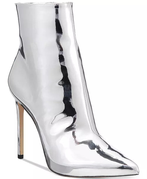 ALDO - Silver High Heel Booties