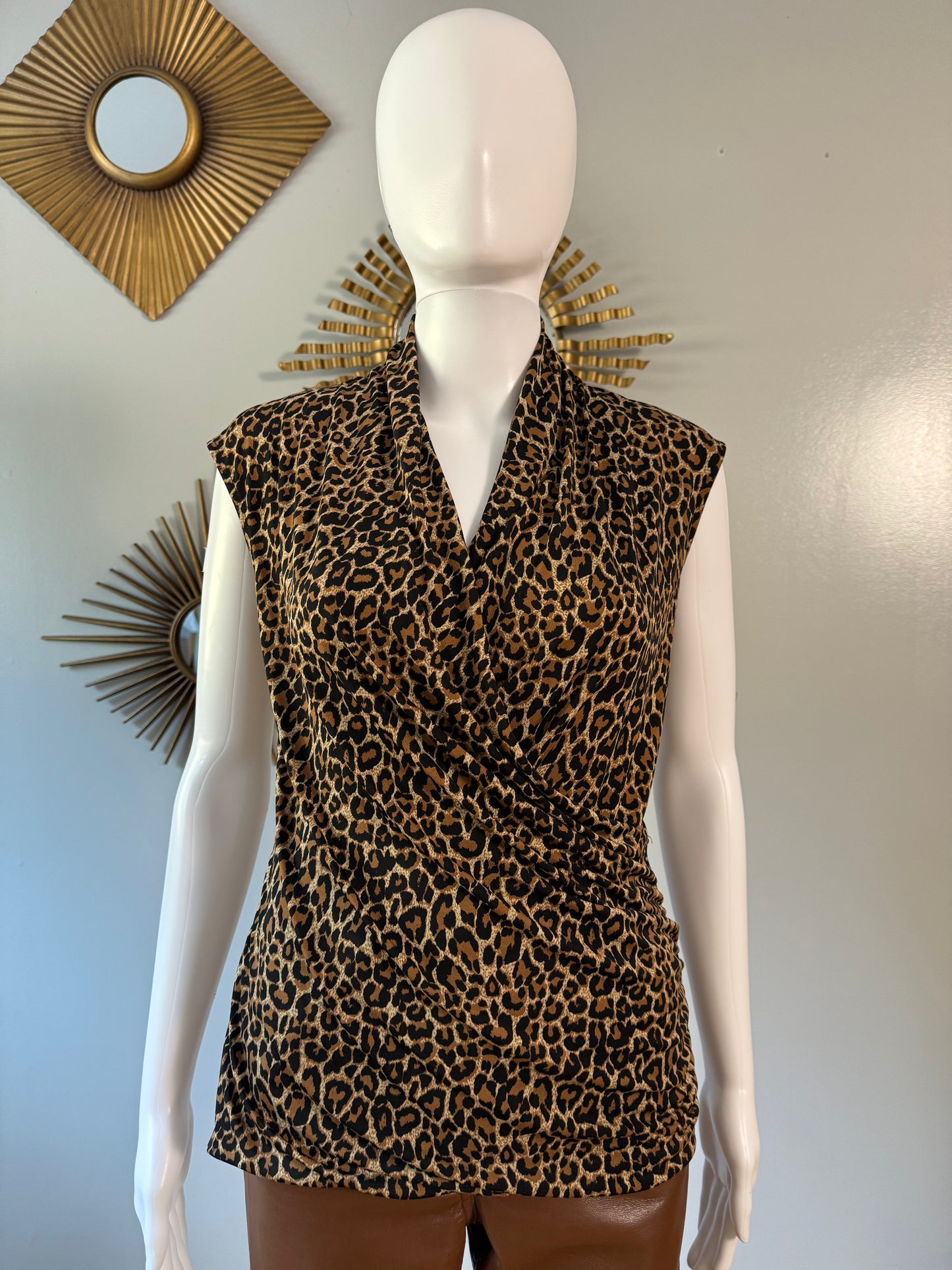Chaus - Cheetah Print Top