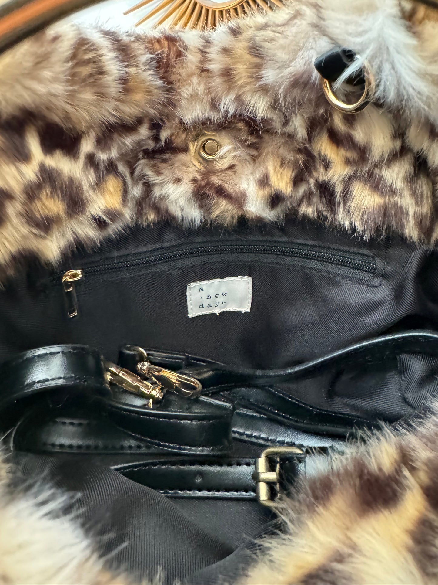 A New Day - Brown Cheetah Print Faux Fur Bag-Chic Couture Closet ATL
