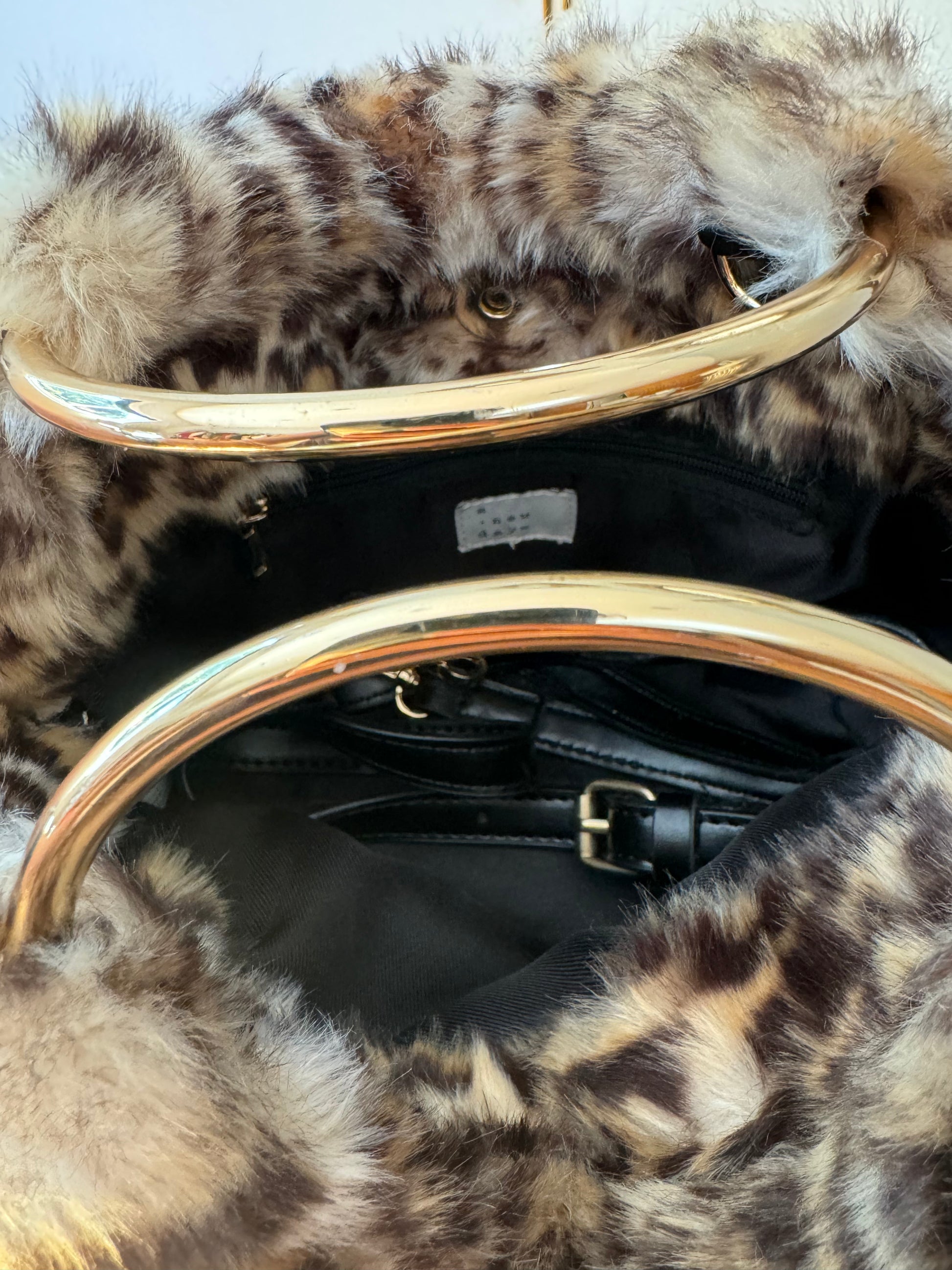 A New Day - Brown Cheetah Print Faux Fur Bag-Chic Couture Closet ATL