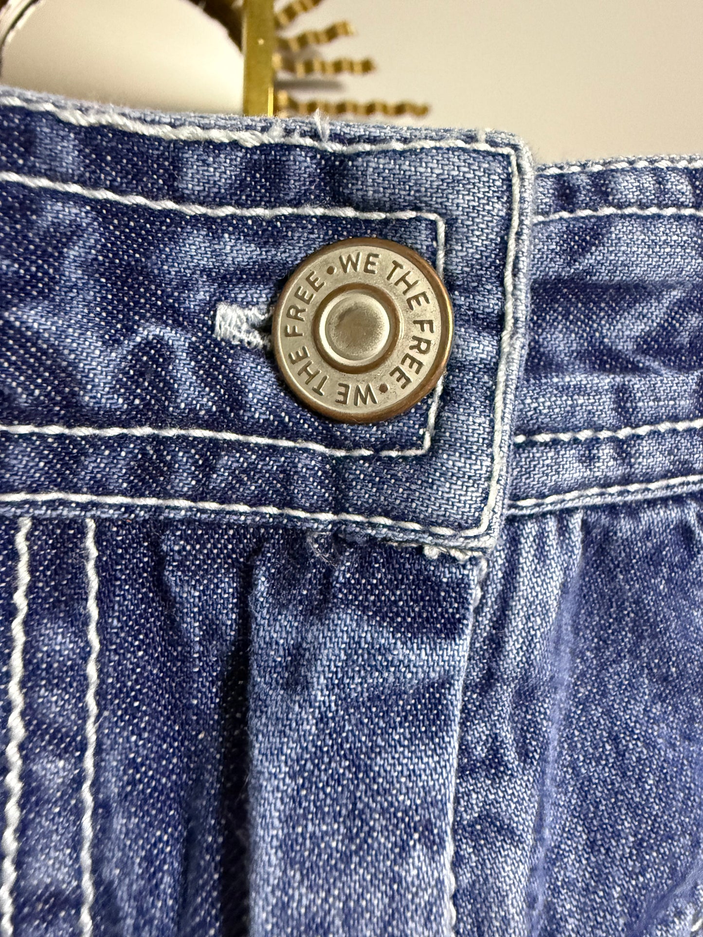 Free People - Blue Denim Kora Maxi Skirt