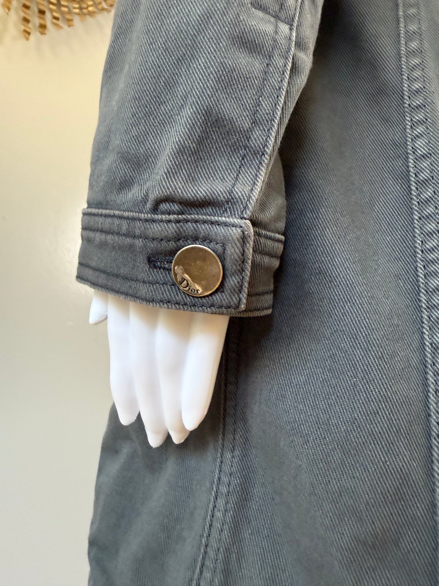 Dior - Vintage Gray Denim Long Jacket