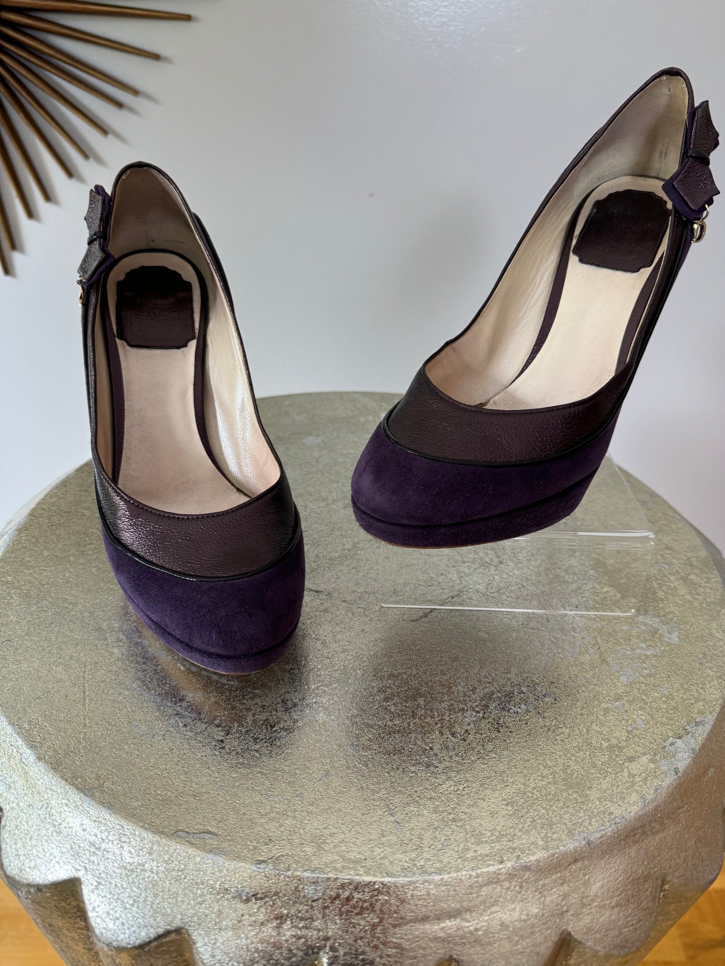 DIOR - Purple Deco Suede Pumps