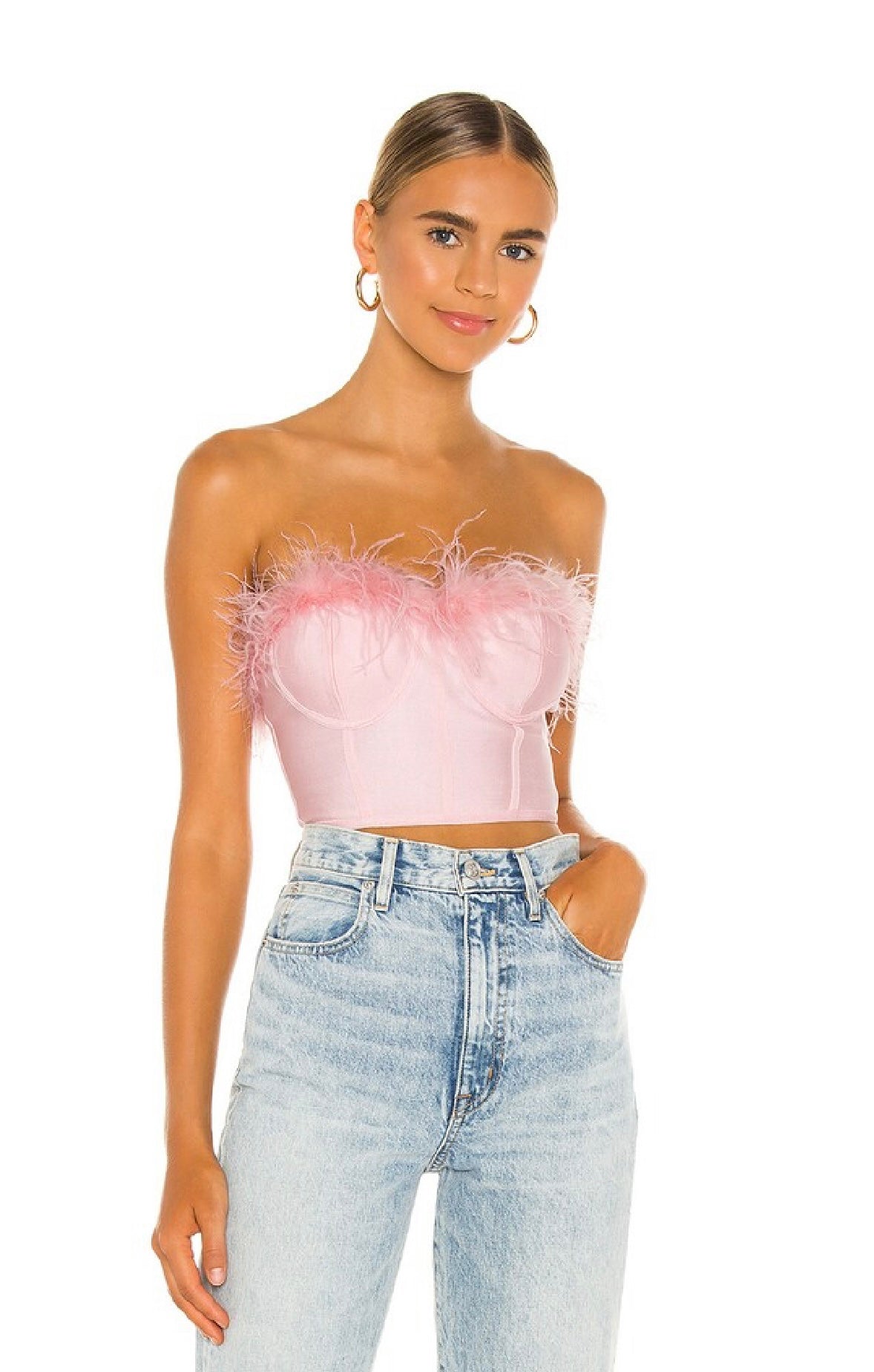 Superdown - Pink Ramona Bustier Top