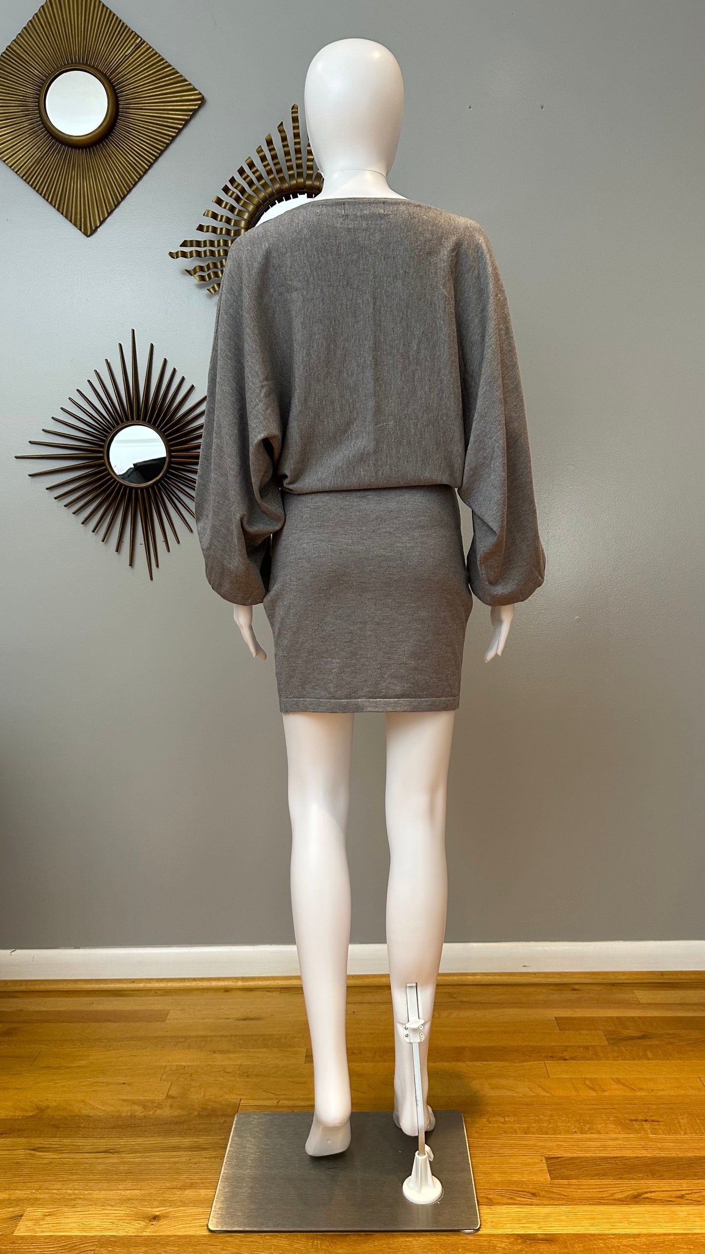 Lulu’s - Gray Sweater Dress