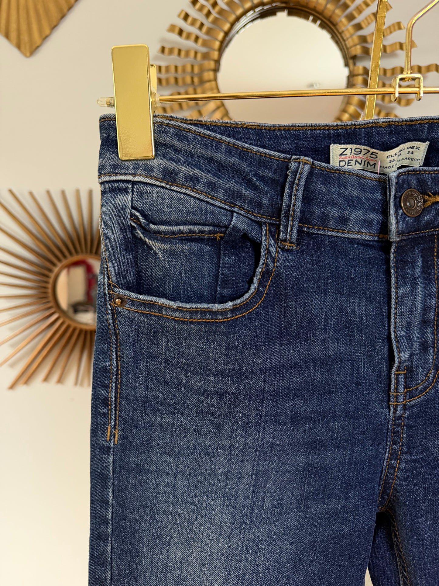 ZARA - Dark Blue Flare Jeans
