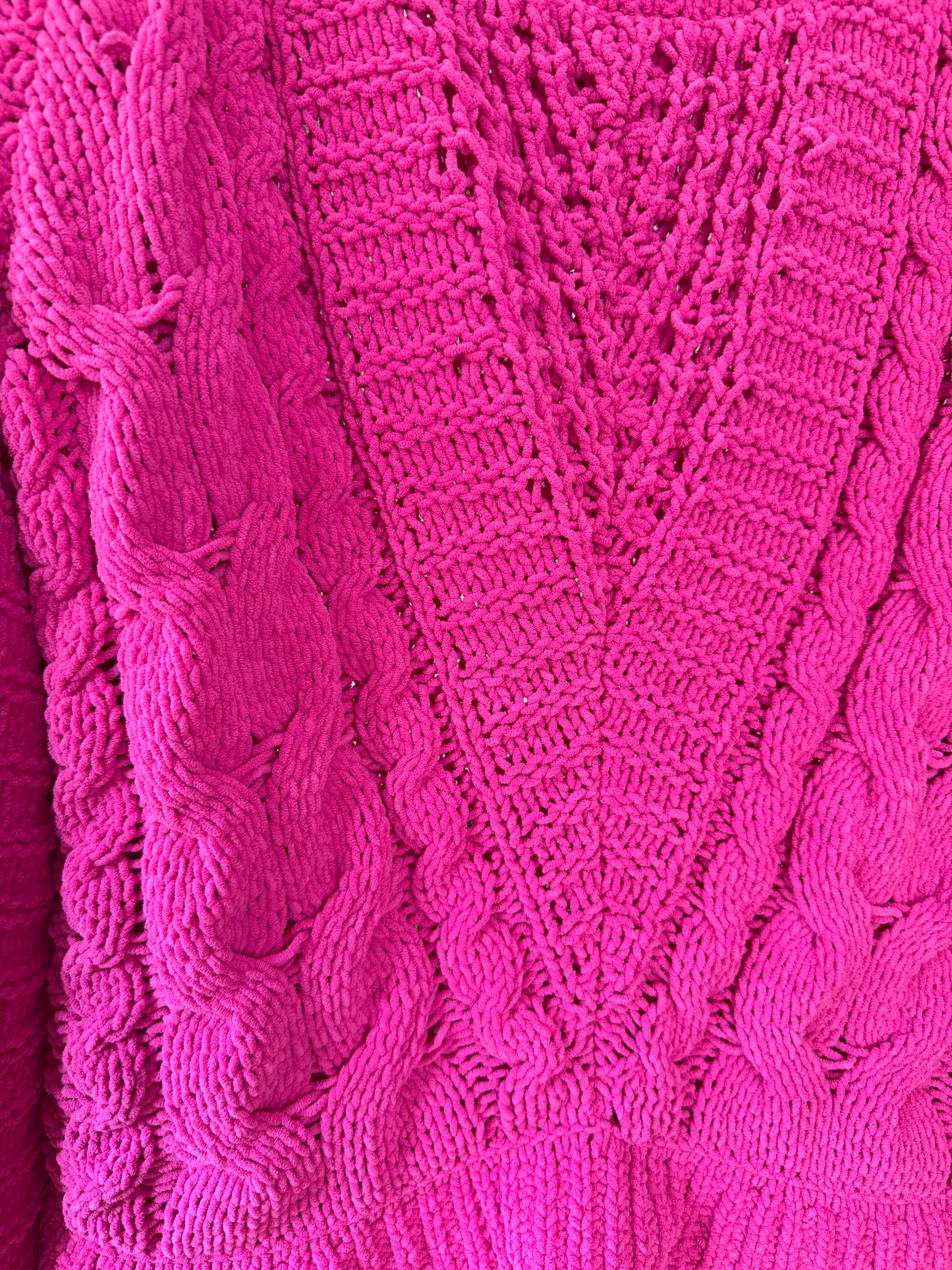 Express - Pink Cable Knit Sweater