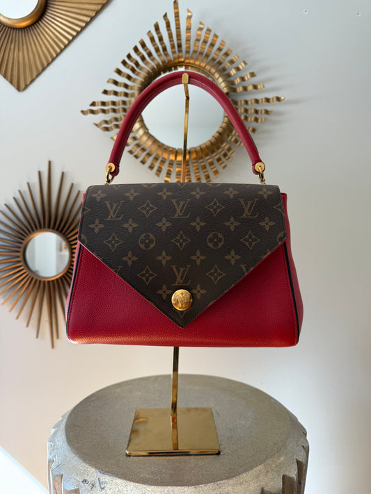 Louis Vuitton - Red Double V Leather Bag