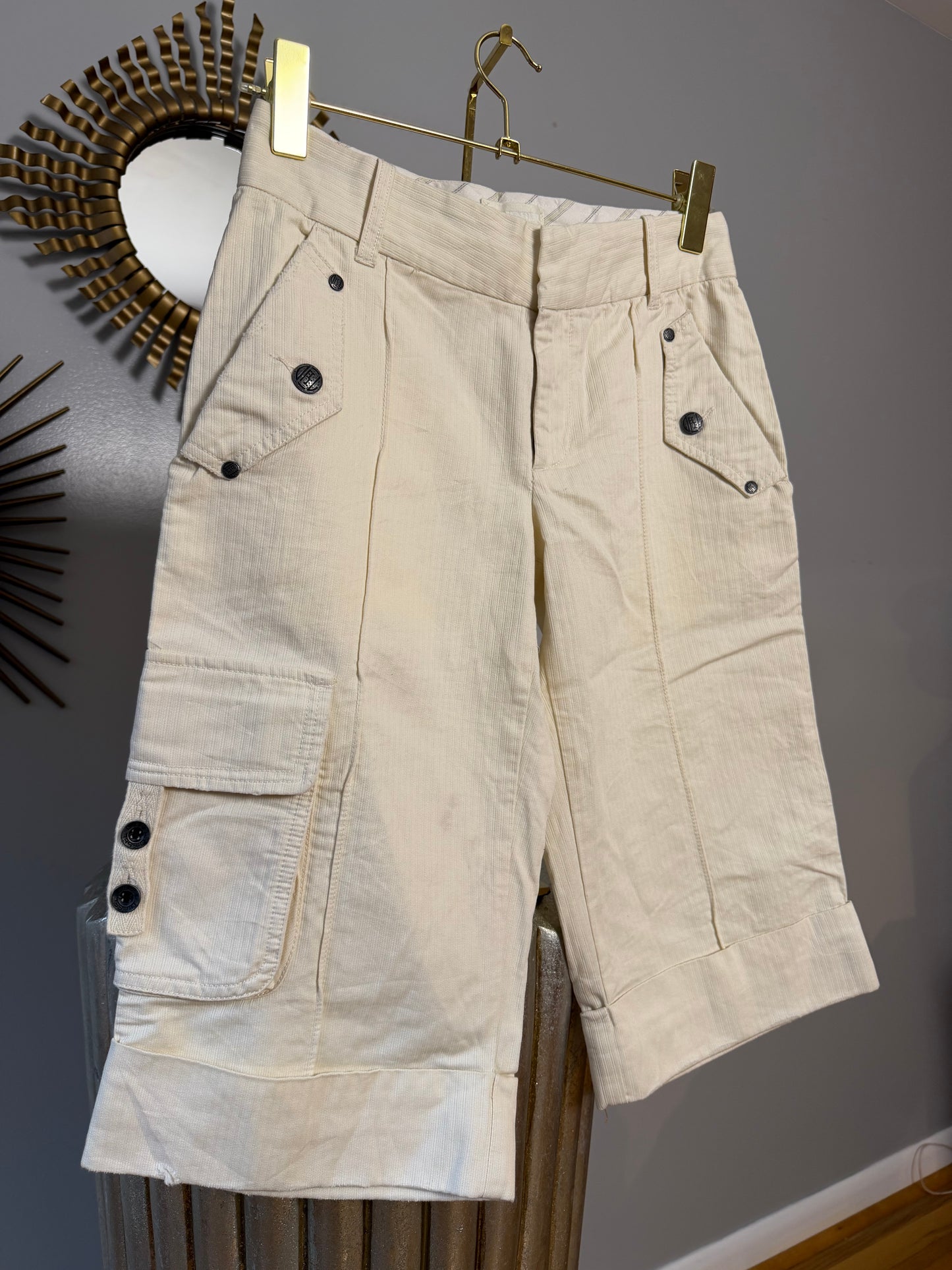 Diesel - Cream Cargo Shorts