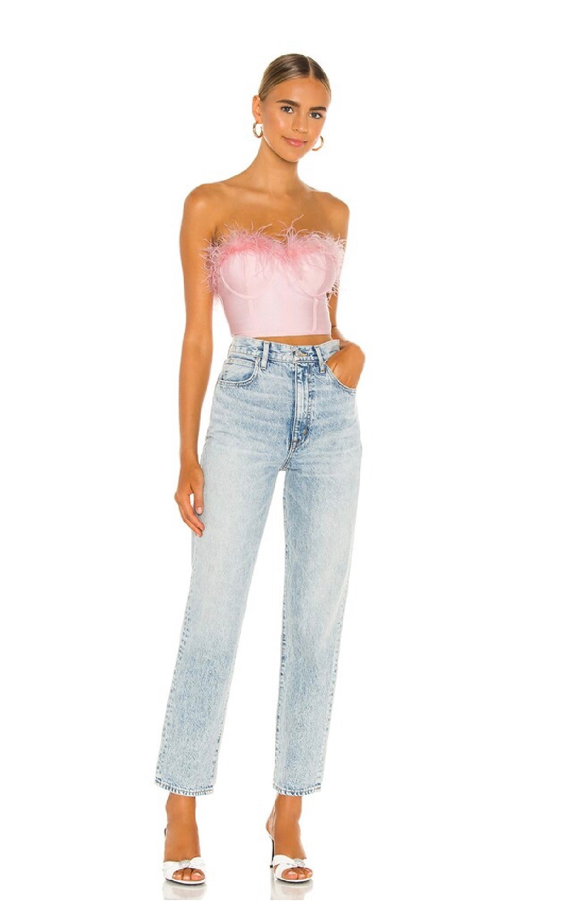 Superdown - Pink Ramona Bustier Top