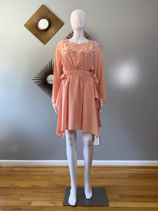 Fendi - Peach Silk Runway Dress 2017