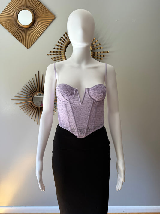 Urban Outfitters - Lilac Lace Corset Top