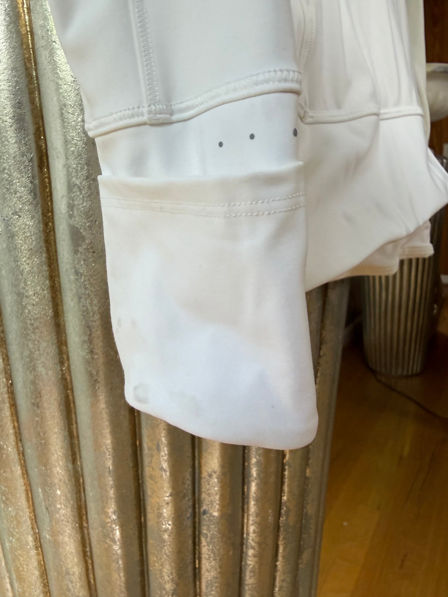 Athleta - White Quater-Zip Performance Pullover