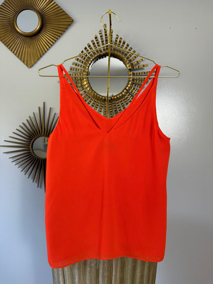 Topshop - Orange Sleeveless Top