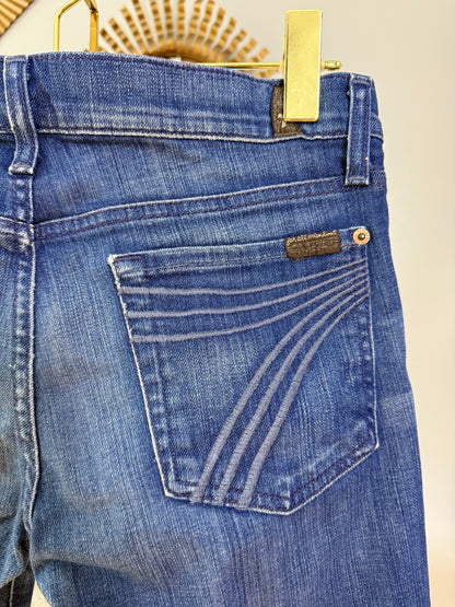 7 For All Mankind - Blue Denim Bermuda Shorts