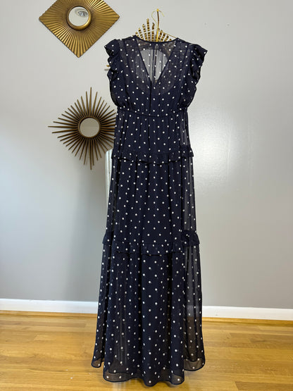 Tommy Hilfiger - Blue Polkadot Maxi Dress