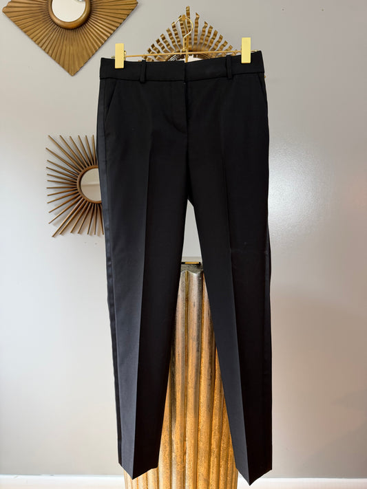 J Crew - Black Ankle Cropped Pants w/ Side Stripe