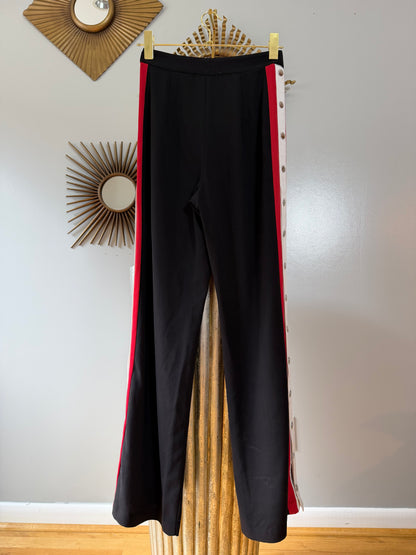 Bardot - Black Side Stripe Snap Track Pant