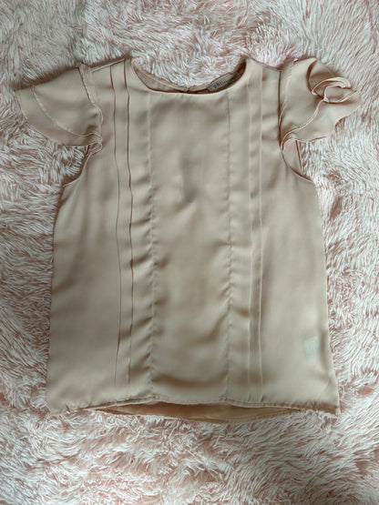 Peach Ruffle Top