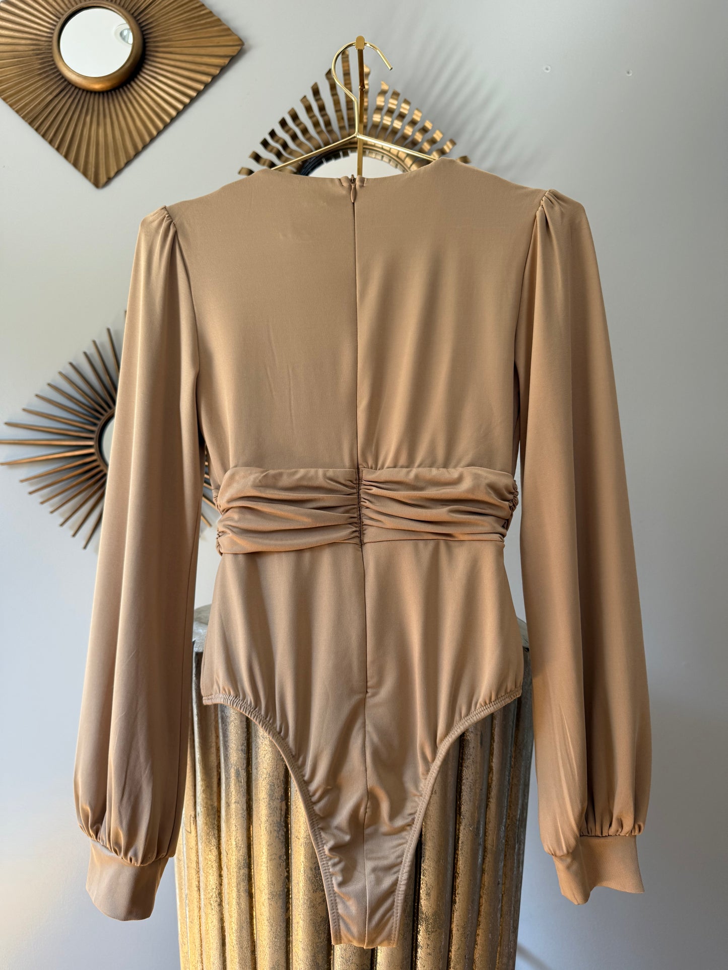 Princess Polly - Tan Jude Long Sleeve Bodysuit