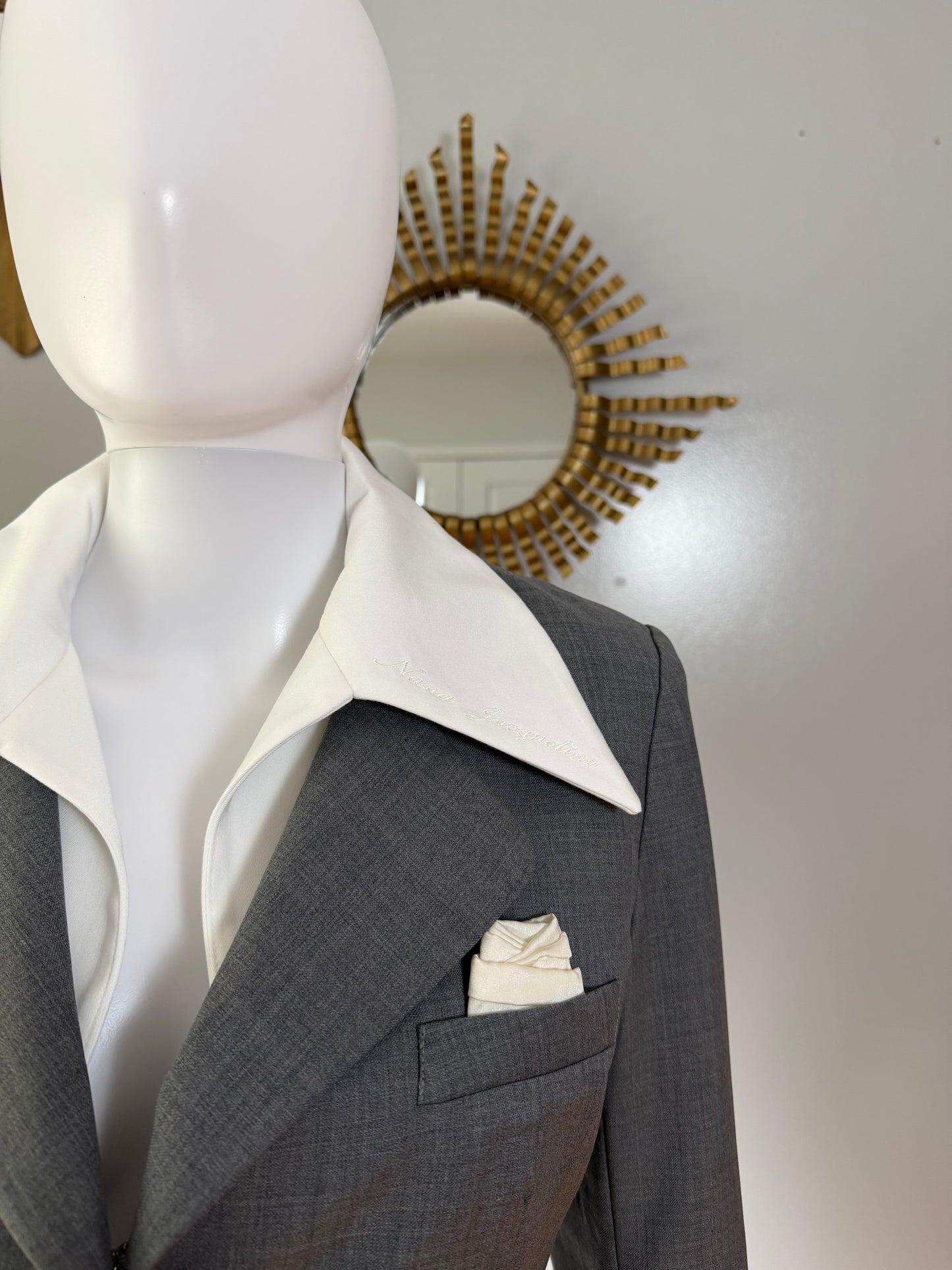 Nana Jacqueline - Grey Charloteen Jacket & Harper Skirt Set