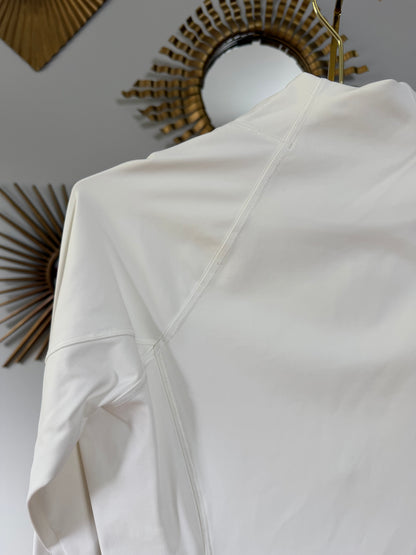 Athleta - White Quater-Zip Performance Pullover