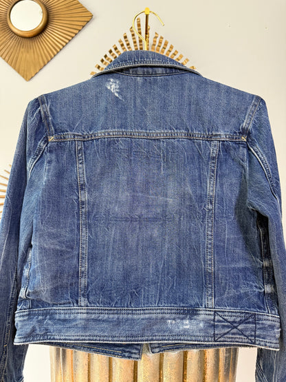 Express - Blue Denim Jacket w/ Studs