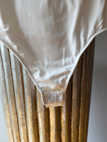 Lulu’s - White Asymmetrical Bodysuit