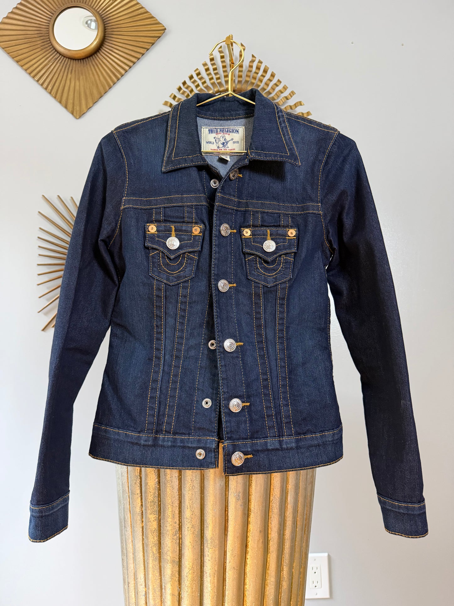 True Religion - Dark Blue Jean Trucker Jacket