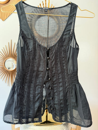 Express - Black Sleeveless Top