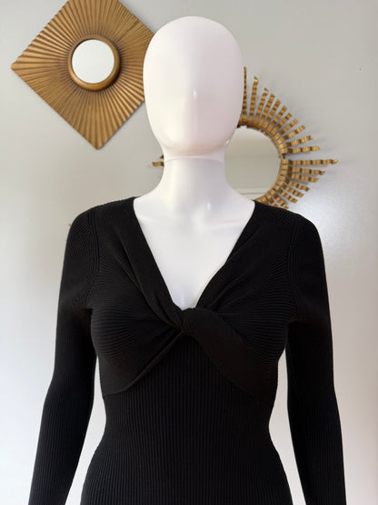 House of Harlow - Black Front Knot Bodysuit
