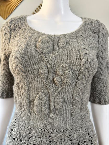 Oscar de la Renta - Gray Cashmere Sweater Runway Pre-fall 2010