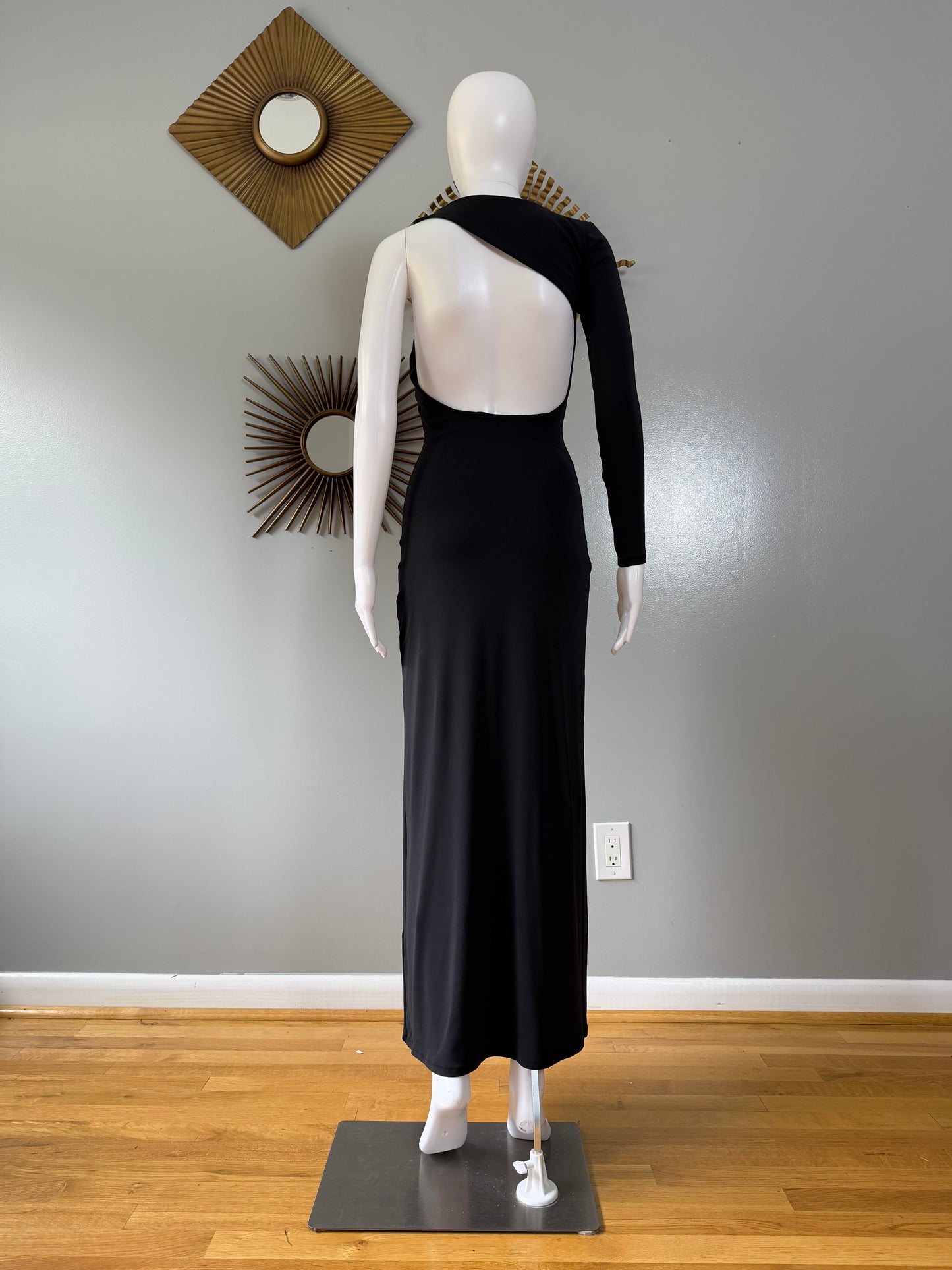 ZARA - Black Cut Out Nilit & Basf Maxi Dress
