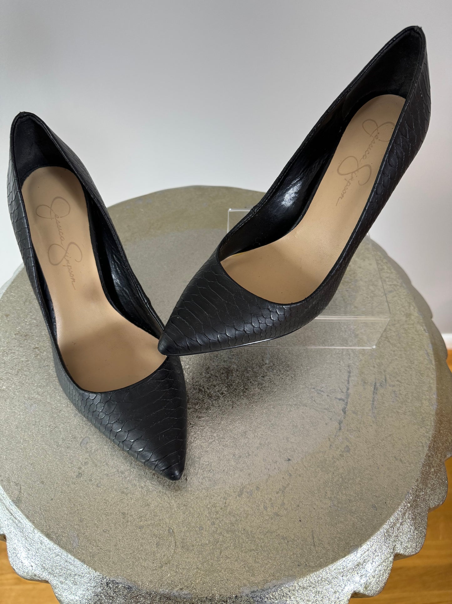 Jessica Simpson - Black Levin Faux Leather Pump