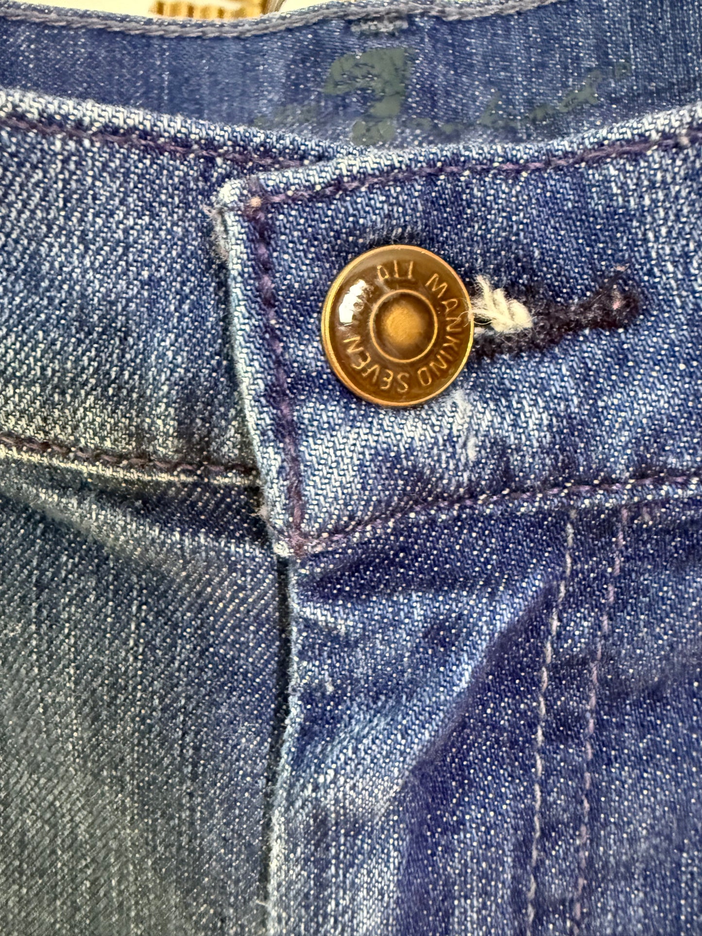 7 For All Mankind - Blue Denim Bermuda Shorts