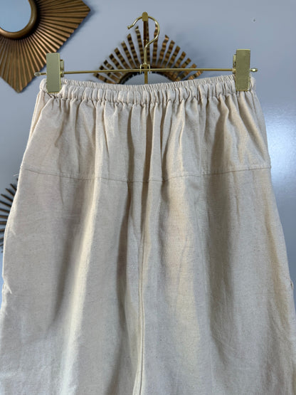 Madame Red Hand Embroidered Pants