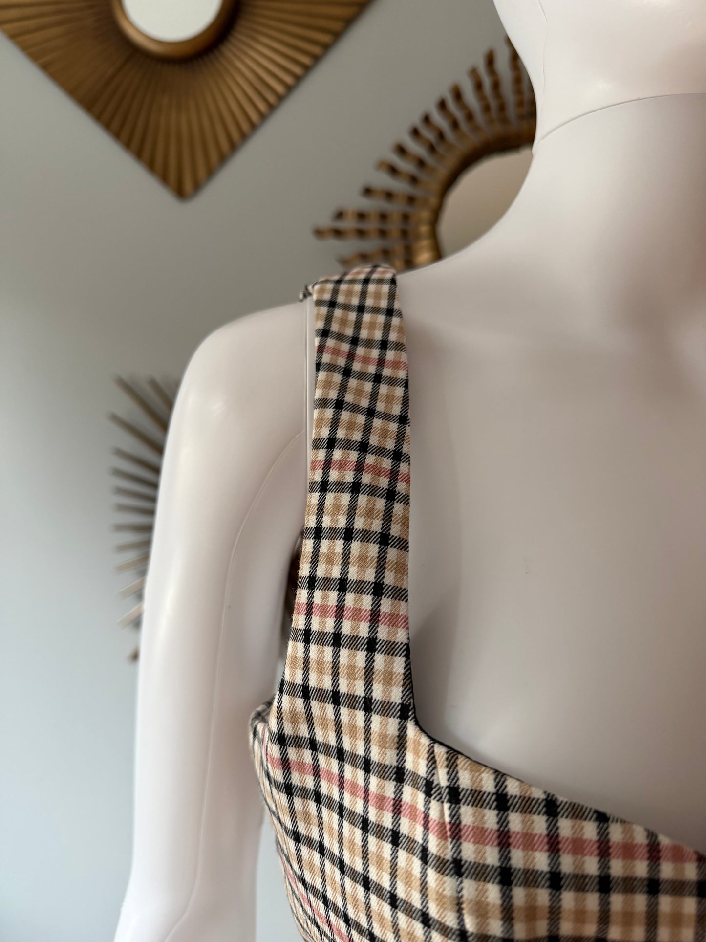 MAJORELLE - Plaid Yvonne Crop Top