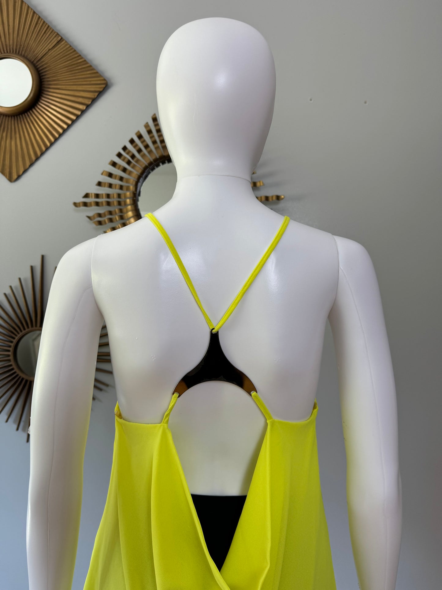 Mustard Seed - Yellow Strappy Top w/ Back Detail