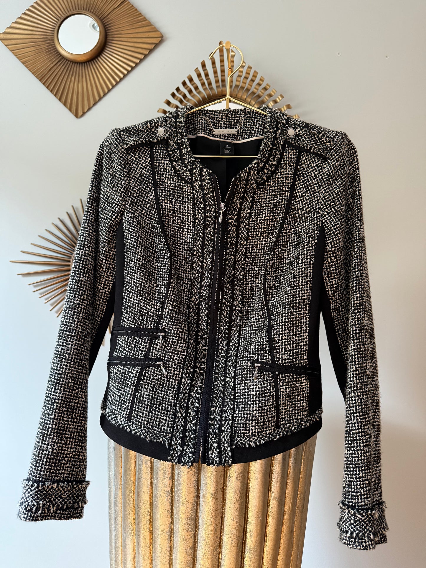 White House Black Market- Black Tweed Jacket
