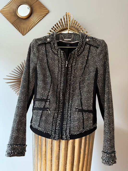 White House Black Market- Black Tweed Jacket