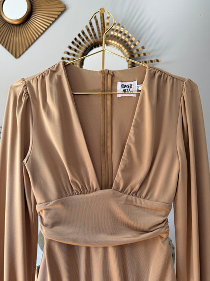 Princess Polly - Tan Jude Long Sleeve Bodysuit