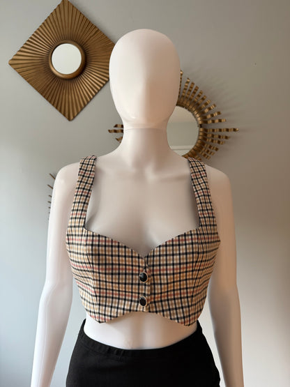 MAJORELLE - Plaid Yvonne Crop Top