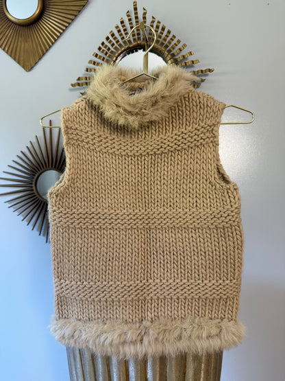 Love Sex Money - Tan Wool Sweater Vest