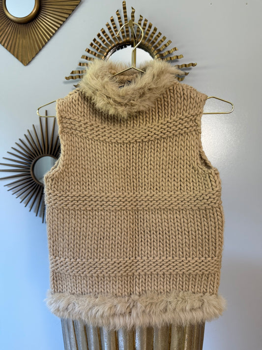 Love Sex Money - Tan Wool Sweater Vest