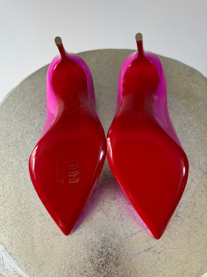 Christian Louboutin - Pink Patent Pigalle Follies 100 Diva