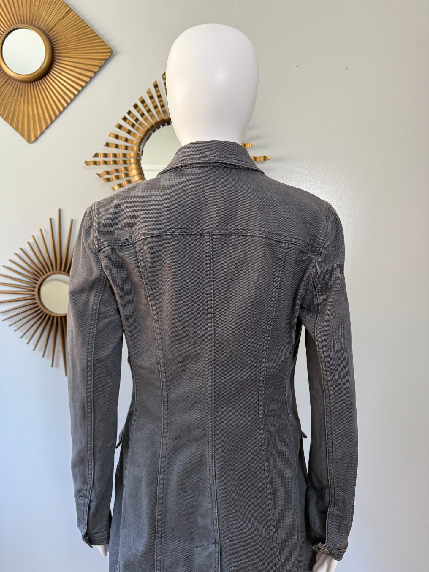 Dior - Vintage Gray Denim Long Jacket
