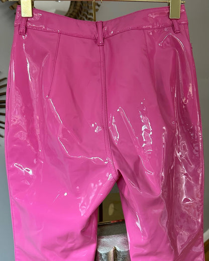 House of CB - Haridan Pink Patent Stretch Vinyl Pants