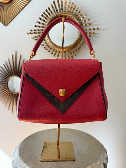 Louis Vuitton - Red Double V Leather Bag