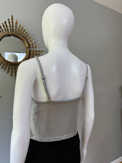 Forever 21 - Silver Top w/ Cowl Neck