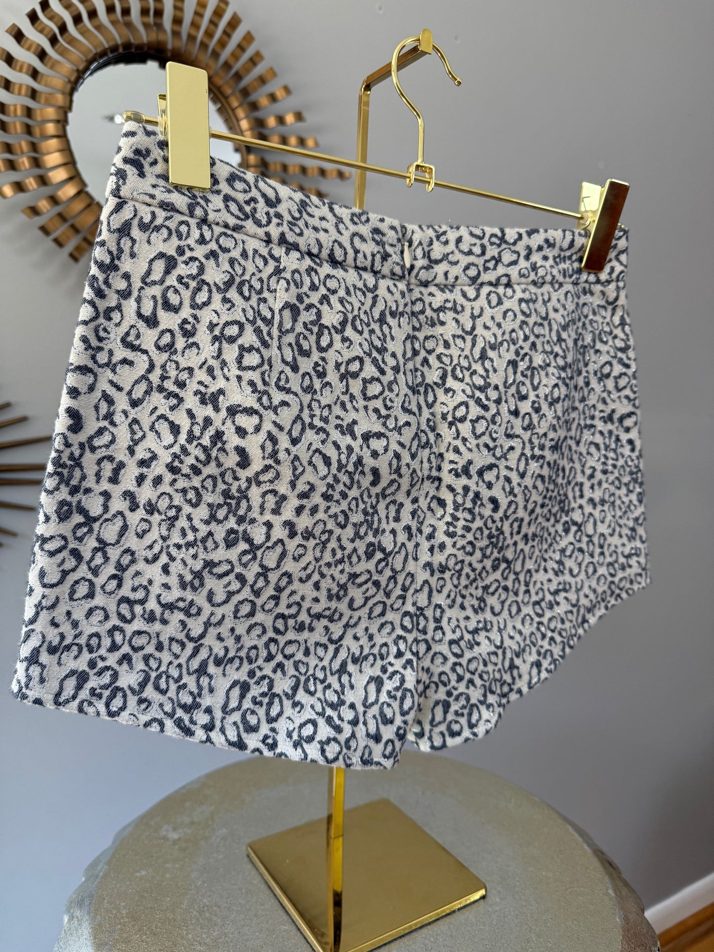 Express - White Leopard Print Skort